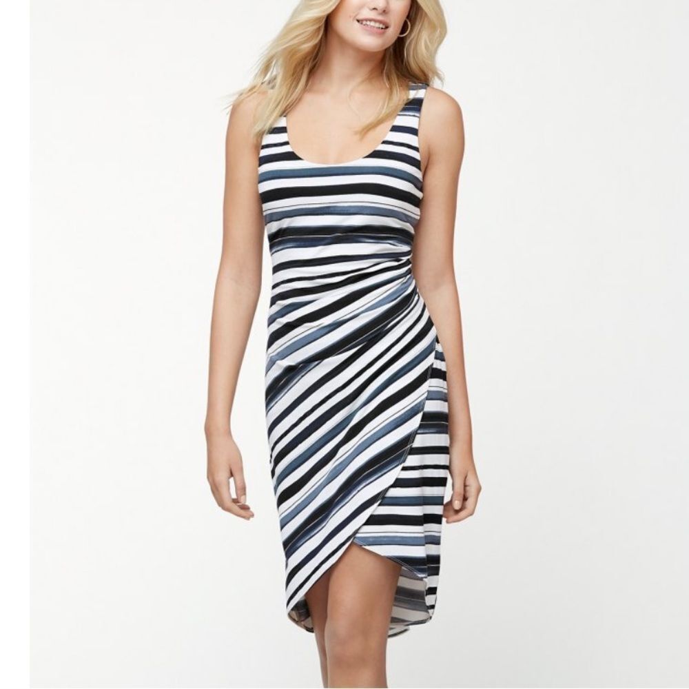 Tommy Bahama Aquarelle Stripe Tambour Dress Size XL